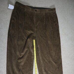 Nautica Rigger Brown Corduroy Pants (34W x 30L) Hemmed to (34W x 27L)
